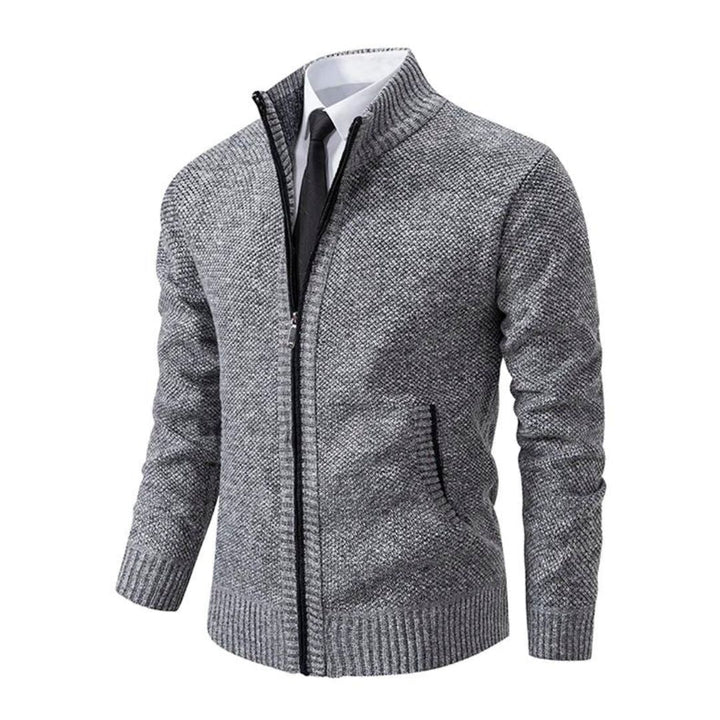 Adrian Pull Homme Tricot Noir à Fermeture Zip, Élégant & Confortable pour Toutes Occasions, vue 4