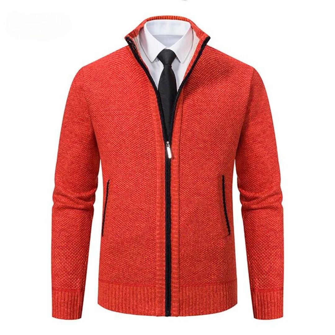 Adrian Pull Homme Tricot Noir à Fermeture Zip, Élégant & Confortable pour Toutes Occasions, vue 7