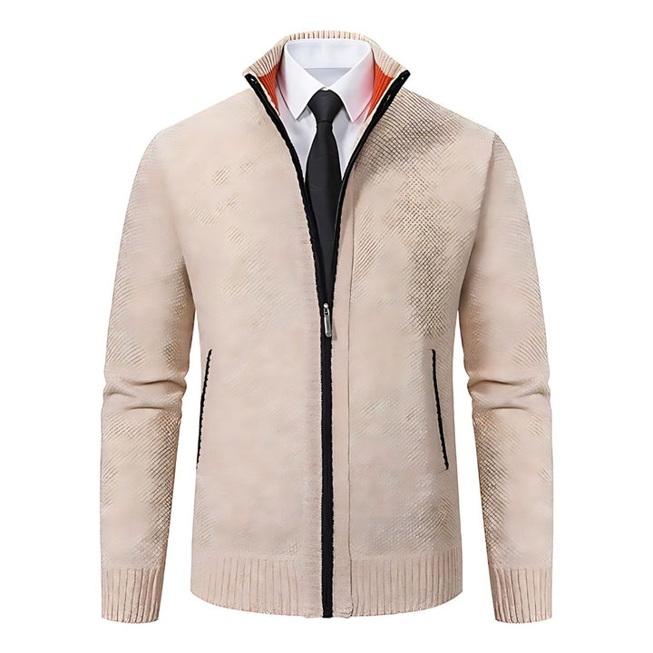 Adrian Pull Homme Tricot Noir à Fermeture Zip, Élégant & Confortable pour Toutes Occasions, vue 8