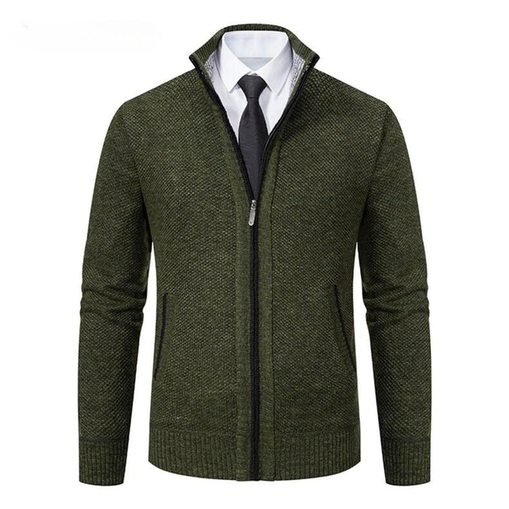 Adrian Pull Homme Tricot Noir à Fermeture Zip, Élégant & Confortable pour Toutes Occasions, vue 9