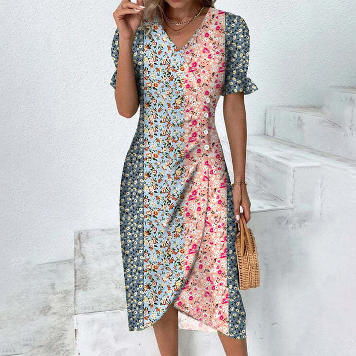 Raunama Fleurie Midi Robe d’été – Rachelle