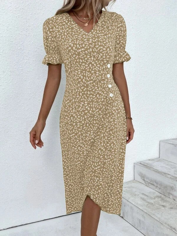 Raunama Fleurie Midi Robe d’été – Rachelle
