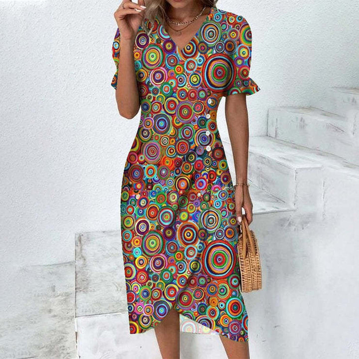 Raunama Fleurie Midi Robe d’été – Rachelle