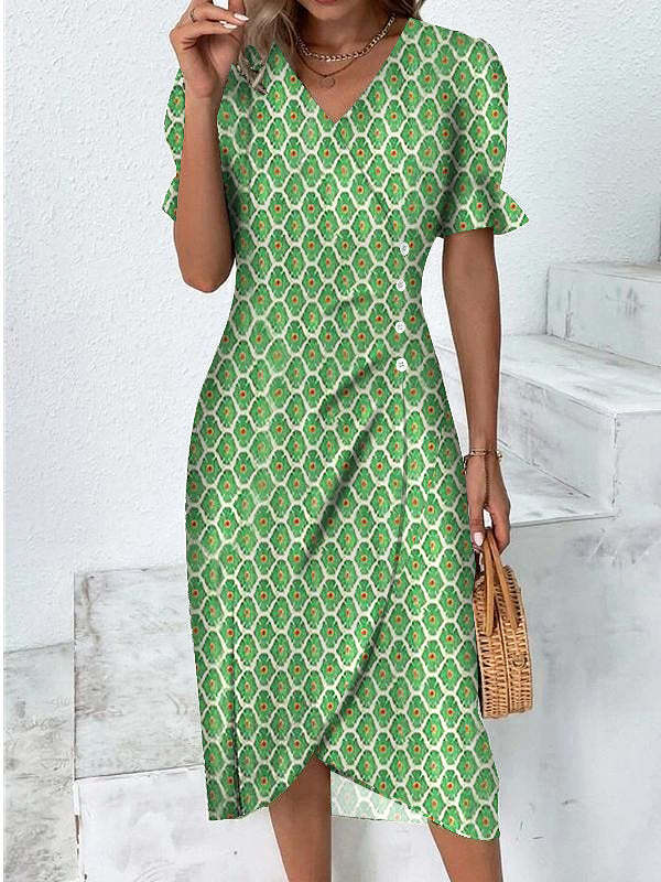 Raunama Fleurie Midi Robe d’été – Rachelle