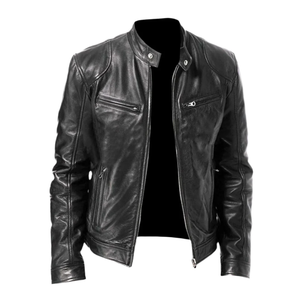 David Homme Veste en Cuir Blouson Élégant & Durable au Style Moderne et Confortable, vue 2