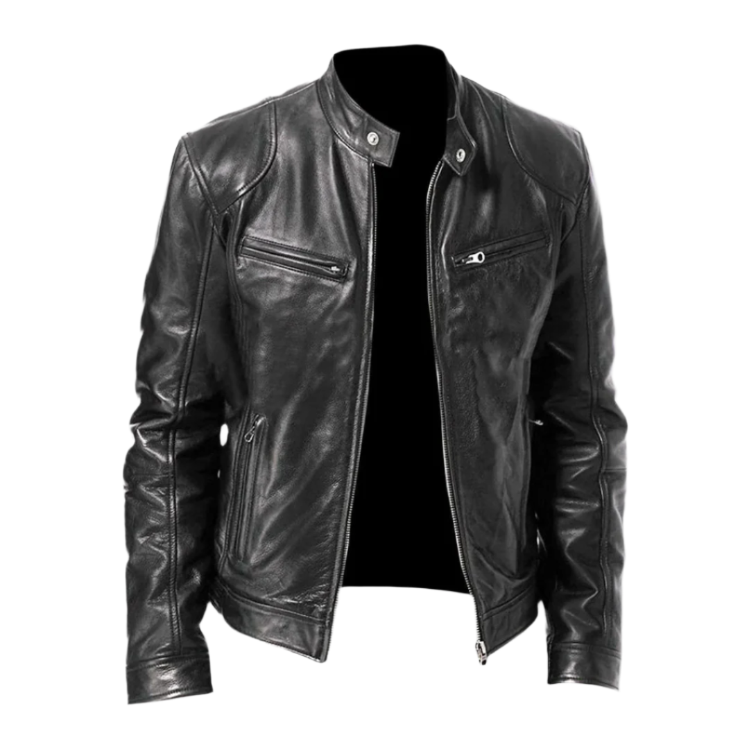 David Homme Veste en Cuir Blouson Élégant & Durable au Style Moderne et Confortable, vue 2