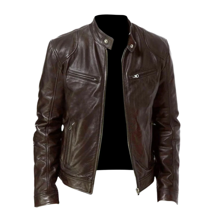 David Homme Veste en Cuir Blouson Élégant & Durable au Style Moderne et Confortable