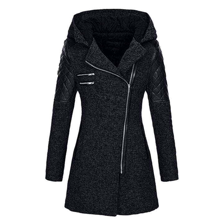 Jhey Manteau Long d’Hiver Femme Design Chaud à Capuche avec Coupe Élégante pour Froid, vue 7