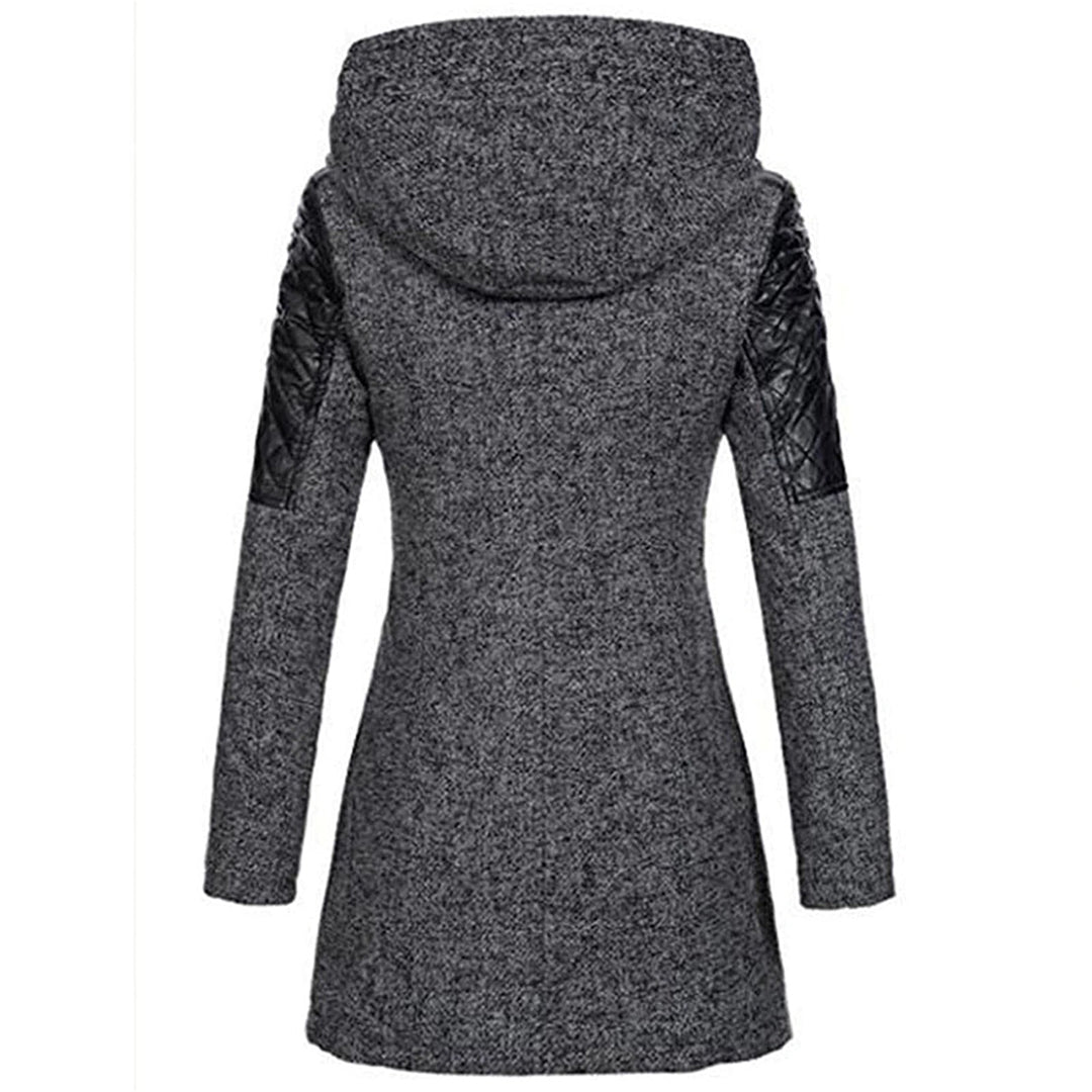 Jhey Manteau Long d’Hiver Femme Design Chaud à Capuche avec Coupe Élégante pour Froid, vue 8