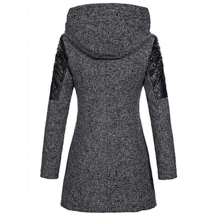 Jhey Manteau Long d’Hiver Femme Design Chaud à Capuche avec Coupe Élégante pour Froid, vue 8