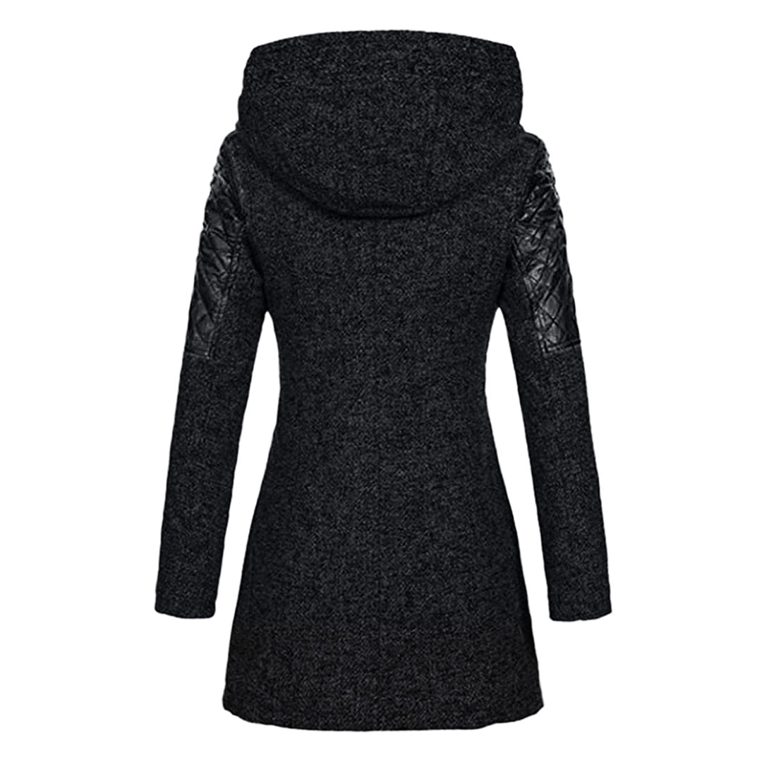 Jhey Manteau Long d’Hiver Femme Design Chaud à Capuche avec Coupe Élégante pour Froid, vue 9