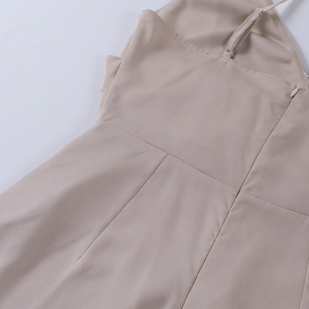 Riria de soirée maxi à décolleté croisé pour Femme – Andromeda