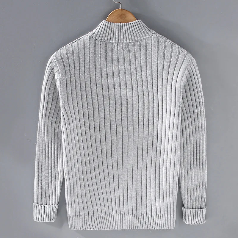 Drake Cardigan Homme Gilet Zippé Moderne en Maille Douce au Style Intemporel, vue 2