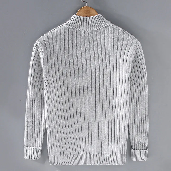 Drake Cardigan Homme Gilet Zippé Moderne en Maille Douce au Style Intemporel, vue 2
