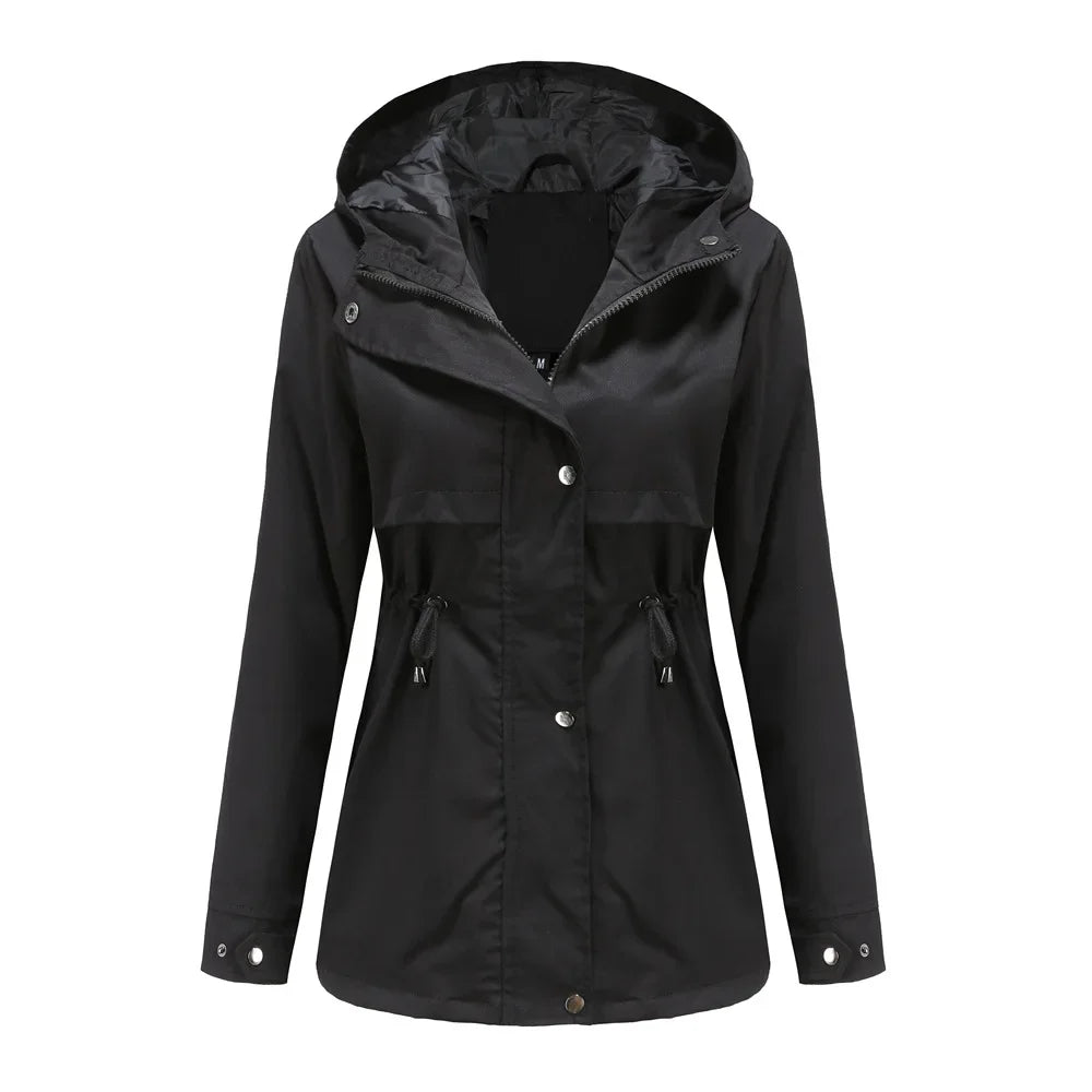 Madeline Manteau Imperméable Femme Capuche Réglable, Léger & Résistant pour Pluie, vue 8