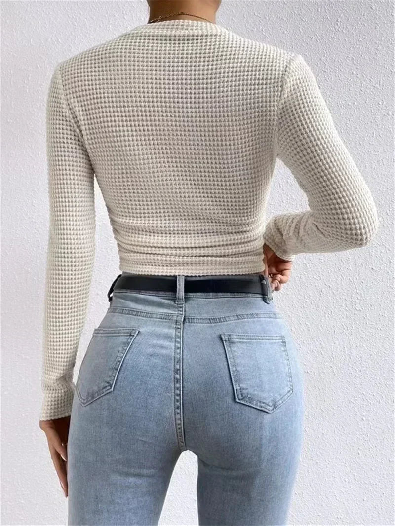 Moinara | T-shirt ajusté manches longues pour femmes