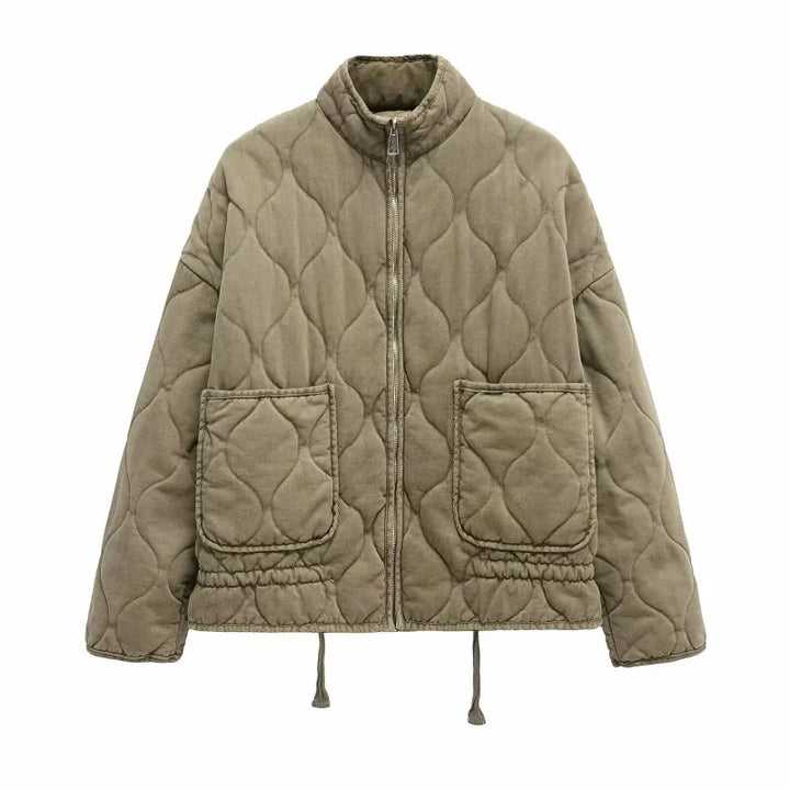 Hershey Veste Matelassée Femme Chaude et Légère avec Zip Avant & Taille Ajustable, vue 4