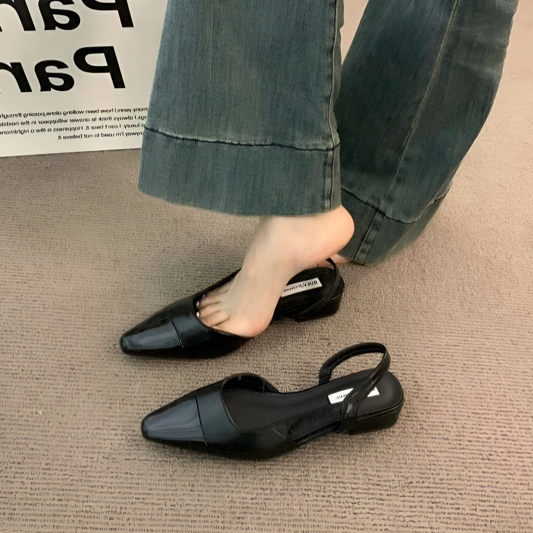 Camille Ballerines Femme Chaussures Élégantes à Bout Pointu & Talon Carré Confortable, vue 6