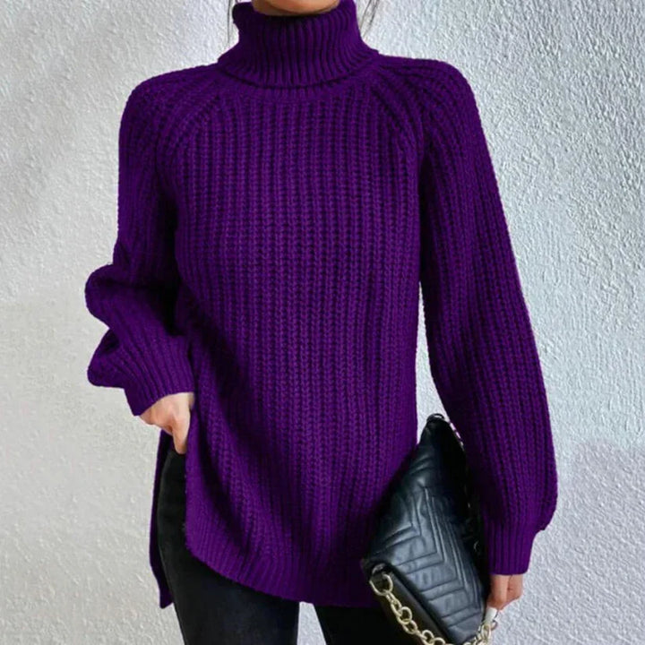 Karah Pull Col Roulé pour Femme Pull en Maille avec Coupe Confortable & Col Haut Élégant, vue 6