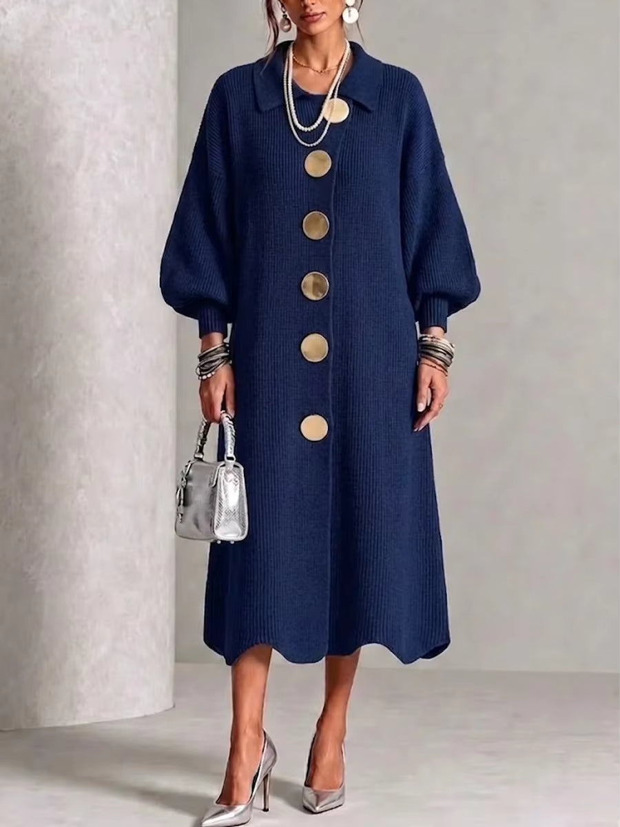 Robe longue femme à manches longues