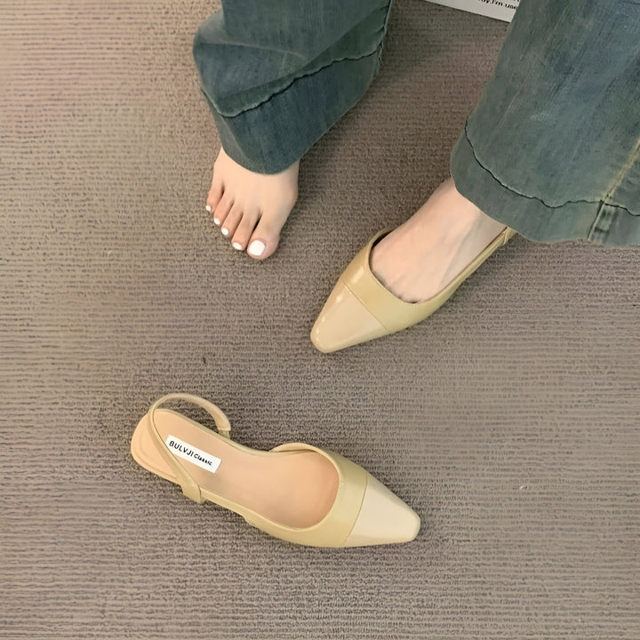 Camille Ballerines Femme Chaussures Élégantes à Bout Pointu & Talon Carré Confortable, vue 4