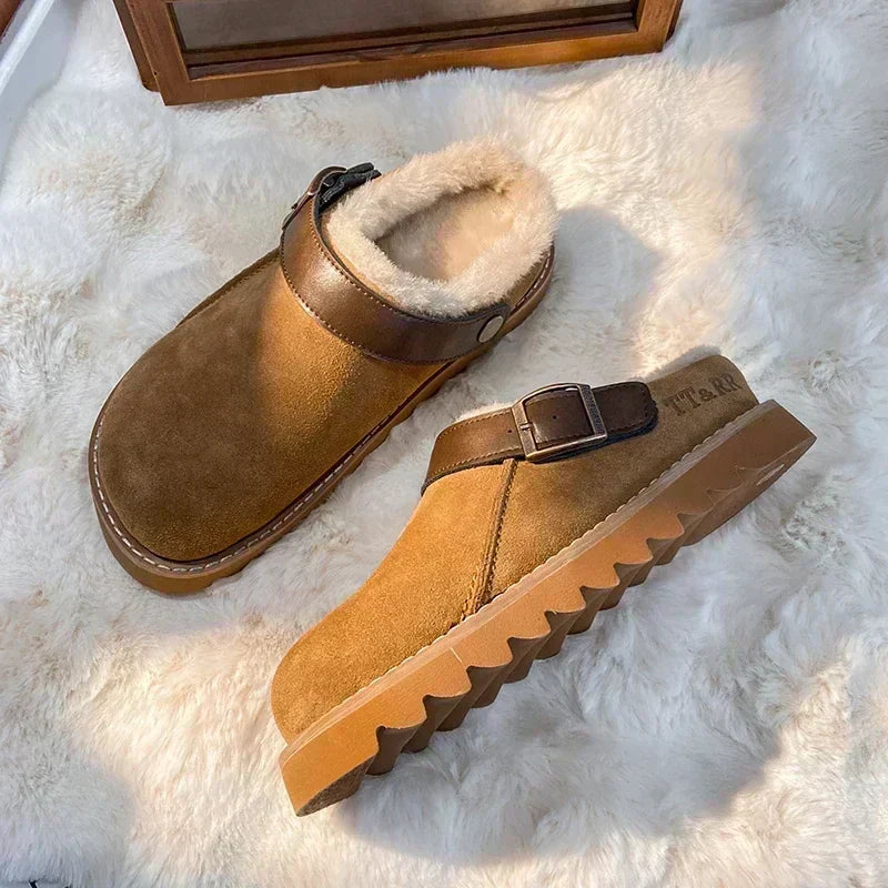 Ailani Sabots Chauds Femme Confort Hiver Léger avec Doublure Moelleuse & Style Décontracté, vue 2