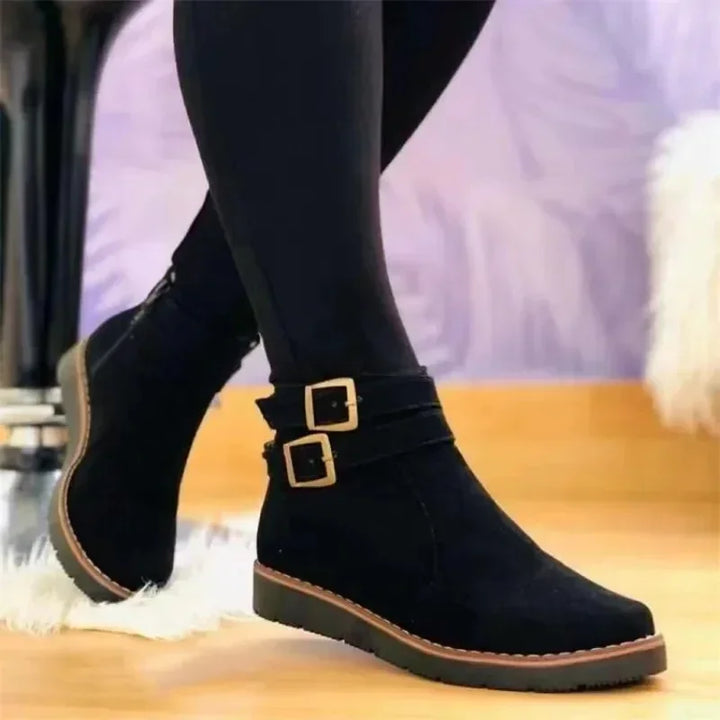 Leilani Bottes Femme Plateforme Confort Quotidien avec Semelle Rembourrée & Zip Latéral Élégant, vue 7