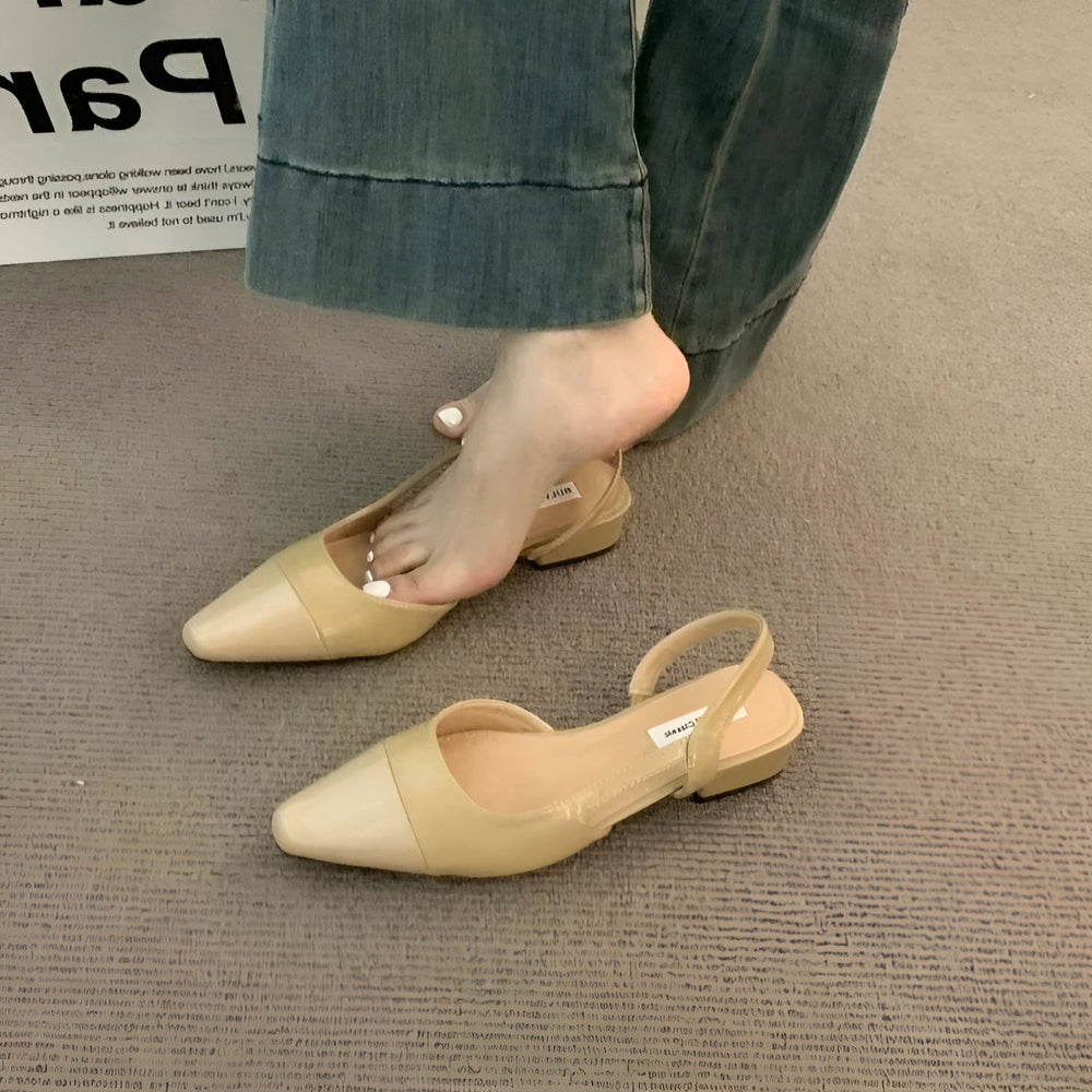 Camille Ballerines Femme Chaussures Élégantes à Bout Pointu & Talon Carré Confortable, vue 2