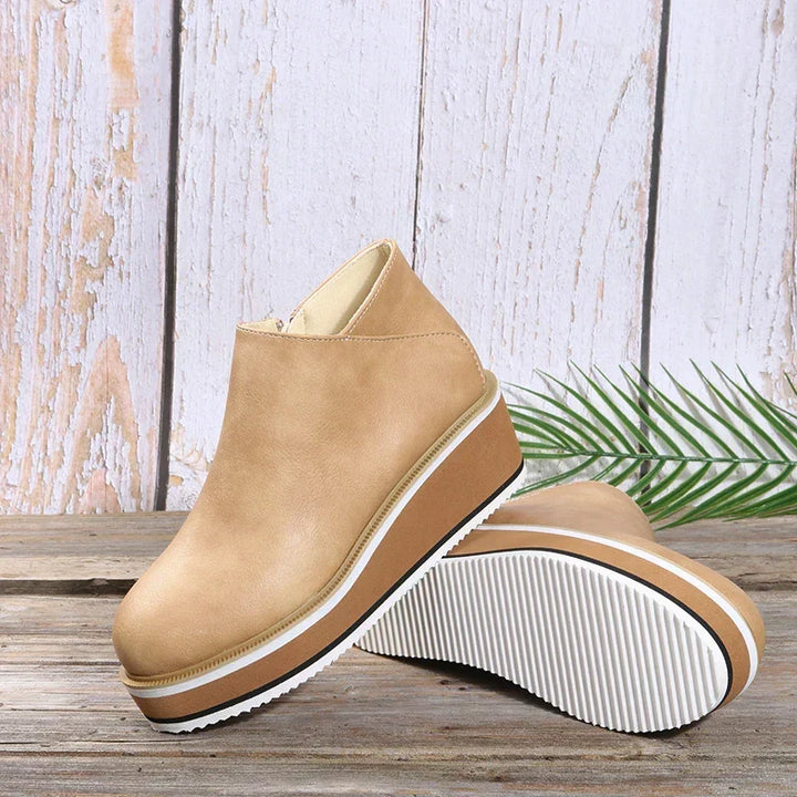 Felise Bottines Femme Bottes à Semelle Plateforme Élégantes avec Zip, Confortables et Durables, vue 21
