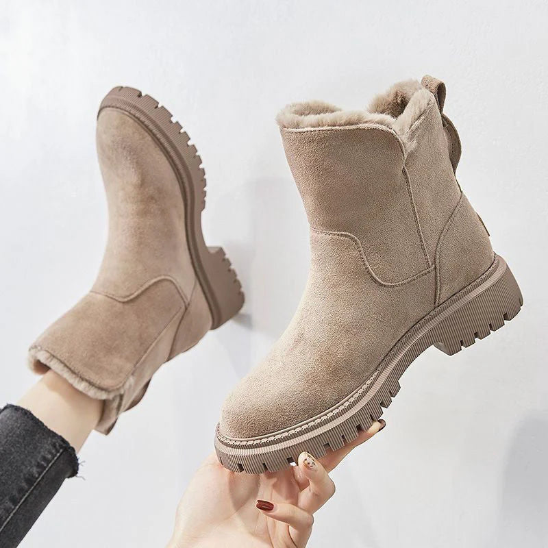 Hope Bottes d’Hiver Femme Chaudes Bottes en Daim Doux avec Doublure Confortable & Semelle Antidérapante