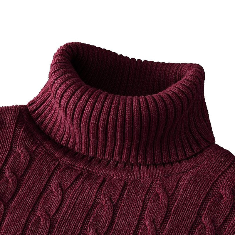 Klaus Pull Col Roulé Homme Tricot Élégant & Confortable en Maille, vue 9