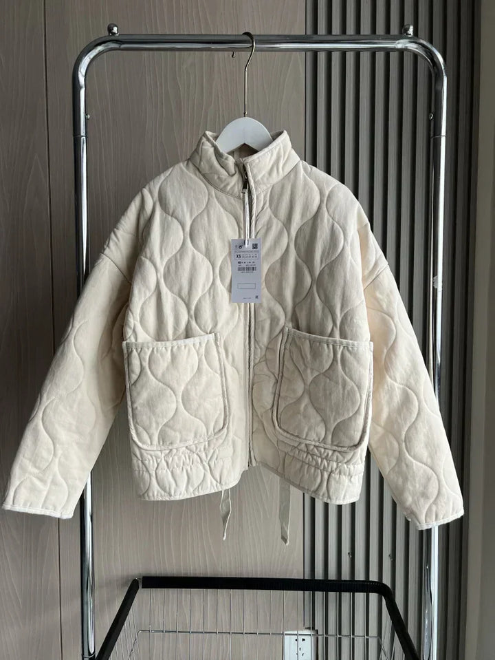 Hershey Veste Matelassée Femme Chaude et Légère avec Zip Avant & Taille Ajustable, vue 3