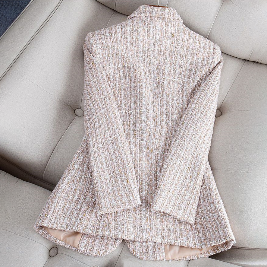 Nataly Blazer Femme Blazer en Tweed Élégant & Moderne pour un Style Chic Polyvalent, vue 5