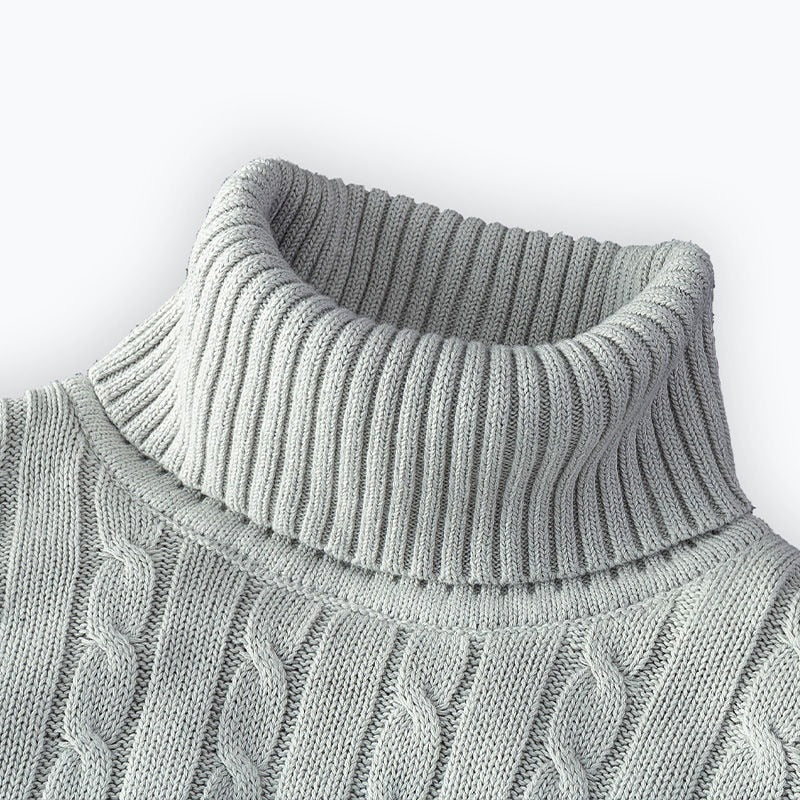 Klaus Pull Col Roulé Homme Tricot Élégant & Confortable en Maille, vue 10