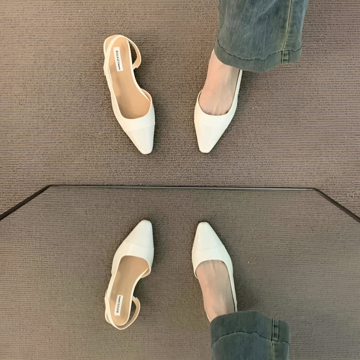 Camille Ballerines Femme Chaussures Élégantes à Bout Pointu & Talon Carré Confortable, vue 9