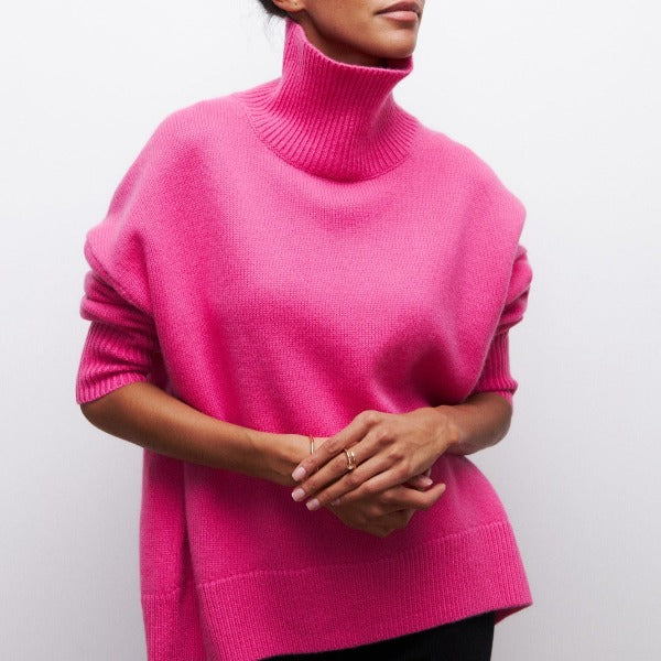 Camille Pull Femme Hiver Maille Douce Confortable & Coupe Chic Légèrement Ample, vue 4