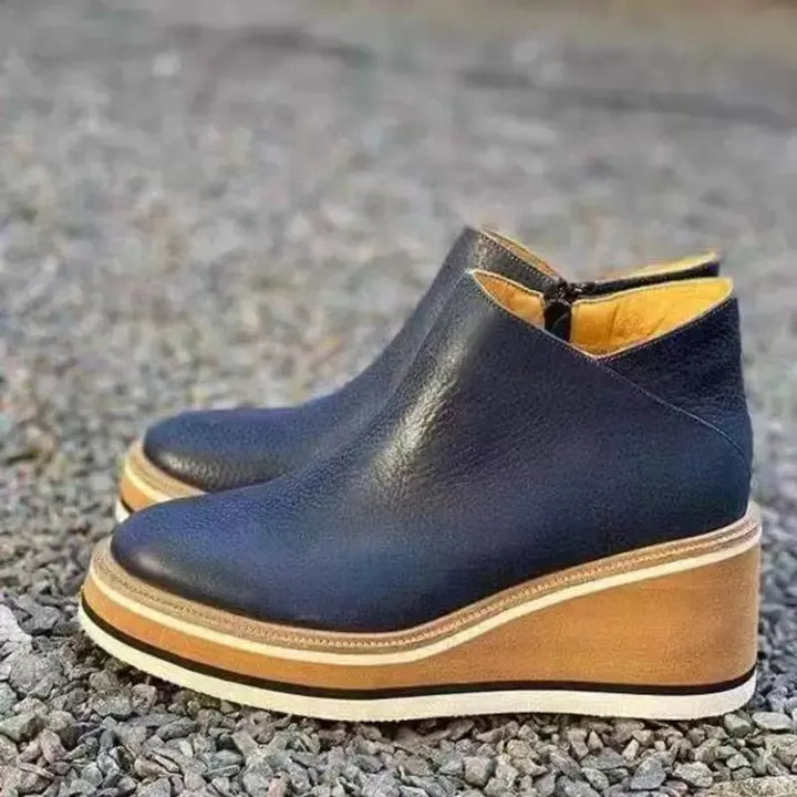 Felise Bottines Femme Bottes à Semelle Plateforme Élégantes avec Zip, Confortables et Durables, vue 14