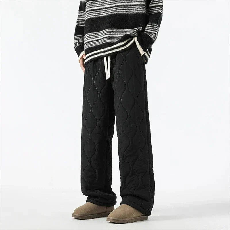 Logan Pantalon Hiver Matelassé Homme Pantalon Chaud Doublé Polaire avec Coupe Ample & Taille Élastique, vue 8