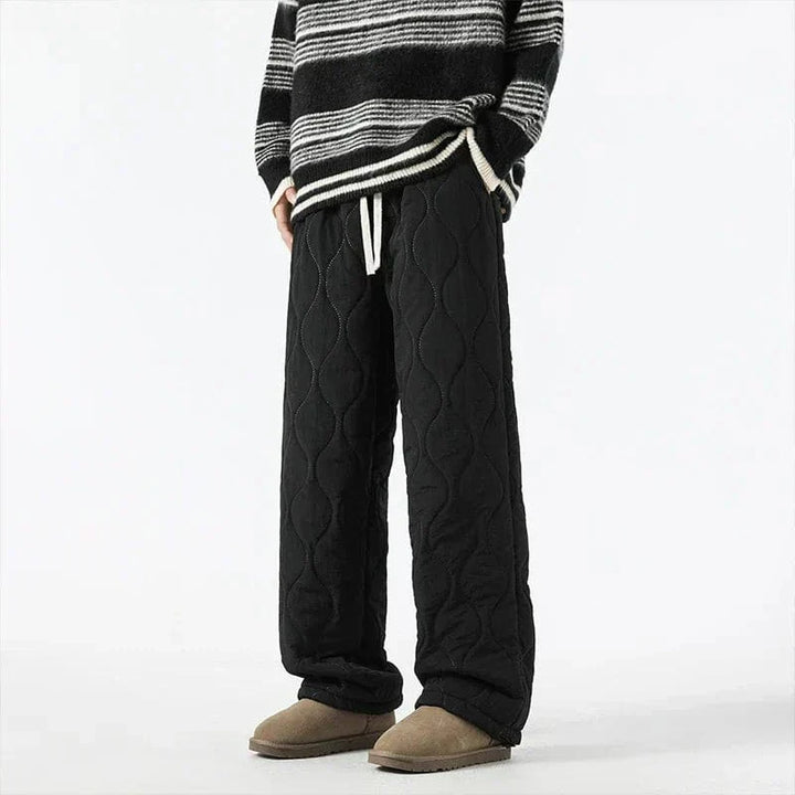 Logan Pantalon Hiver Matelassé Homme Pantalon Chaud Doublé Polaire avec Coupe Ample & Taille Élastique, vue 8