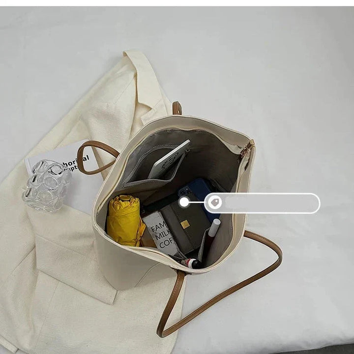 Jivika Sac à Main Femme Grand Fourre-Tout en Simili Cuir avec Compartiment Spacieux & Poches Intérieures, vue 8