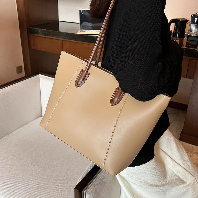 Jivika Sac à Main Femme Grand Fourre-Tout en Simili Cuir avec Compartiment Spacieux & Poches Intérieures