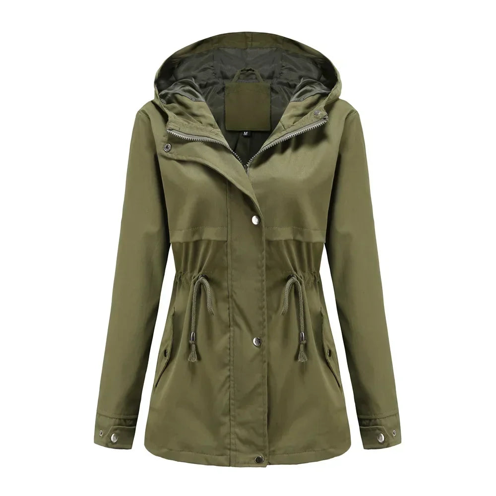 Madeline Manteau Imperméable Femme Capuche Réglable, Léger & Résistant pour Pluie, vue 7
