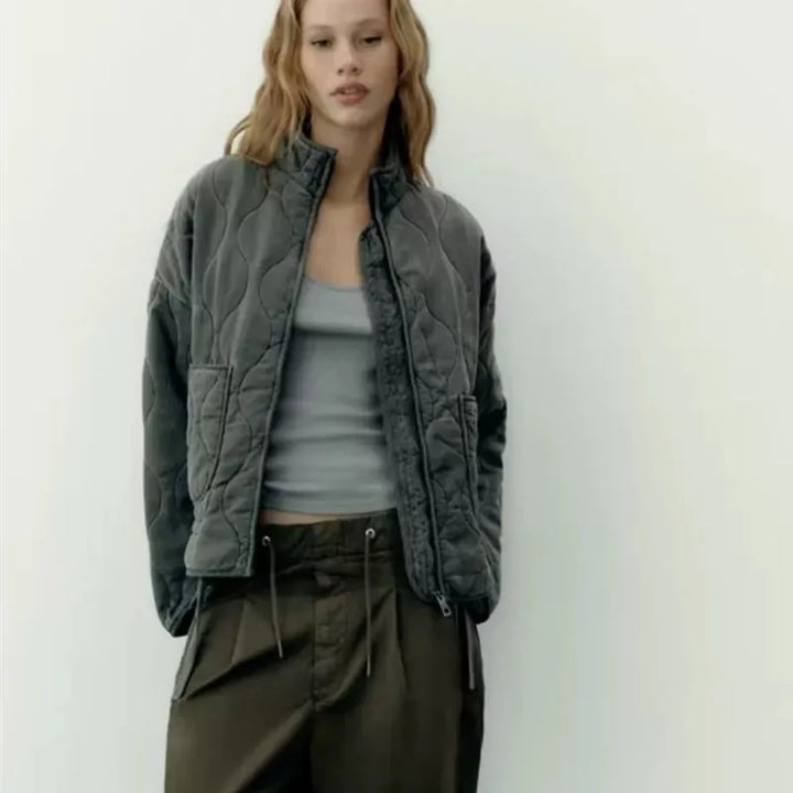 Hershey Veste Matelassée Femme Chaude et Légère avec Zip Avant & Taille Ajustable, vue 6