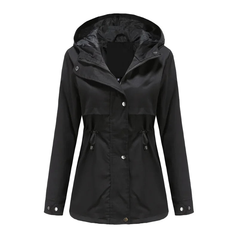 Madeline Manteau Imperméable Femme Capuche Réglable, Léger & Résistant pour Pluie, vue 5