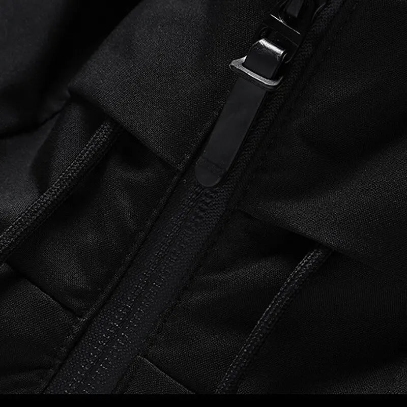 Allan Veste Homme Hiver Chaude, Épaisse avec Capuche & Fermeture Éclair Pratique, vue 5