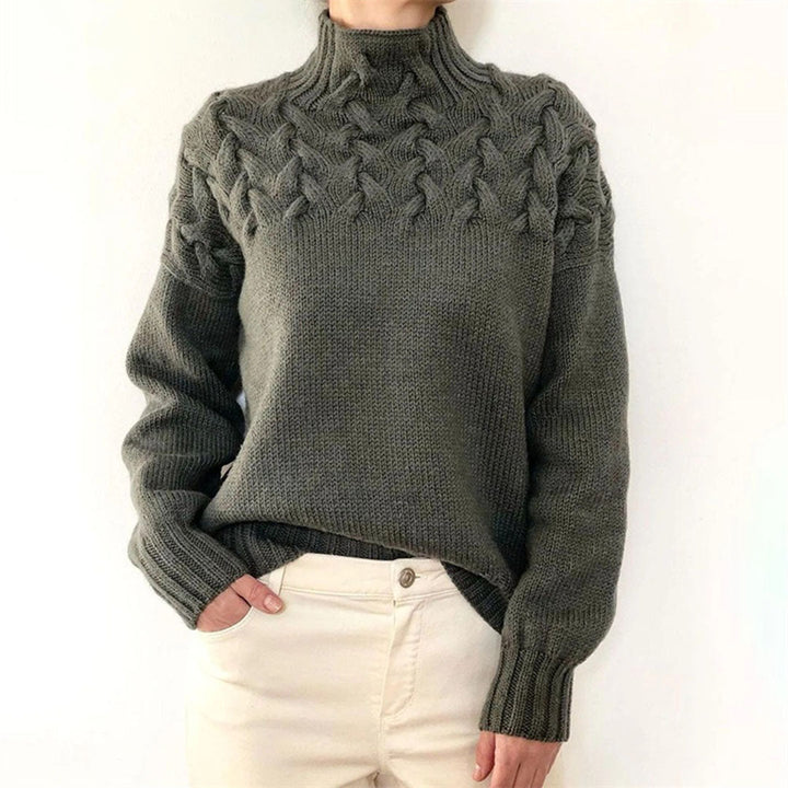 Mikayla Pull Femme Pull à Col Roulé en Maille Chaud & Élégant pour l’Hiver, vue 4