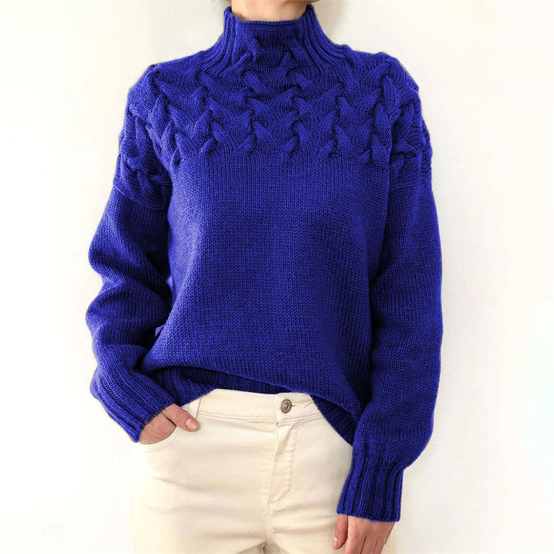 Mikayla Pull Femme Pull à Col Roulé en Maille Chaud & Élégant pour l’Hiver, vue 5