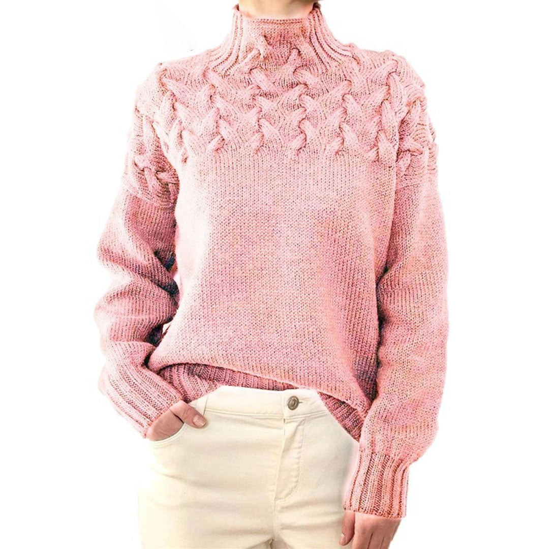 Mikayla Pull Femme Pull à Col Roulé en Maille Chaud & Élégant pour l’Hiver, vue 2