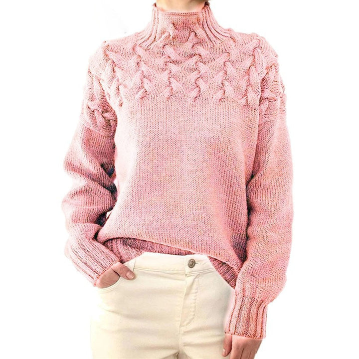 Mikayla Pull Femme Pull à Col Roulé en Maille Chaud & Élégant pour l’Hiver, vue 2