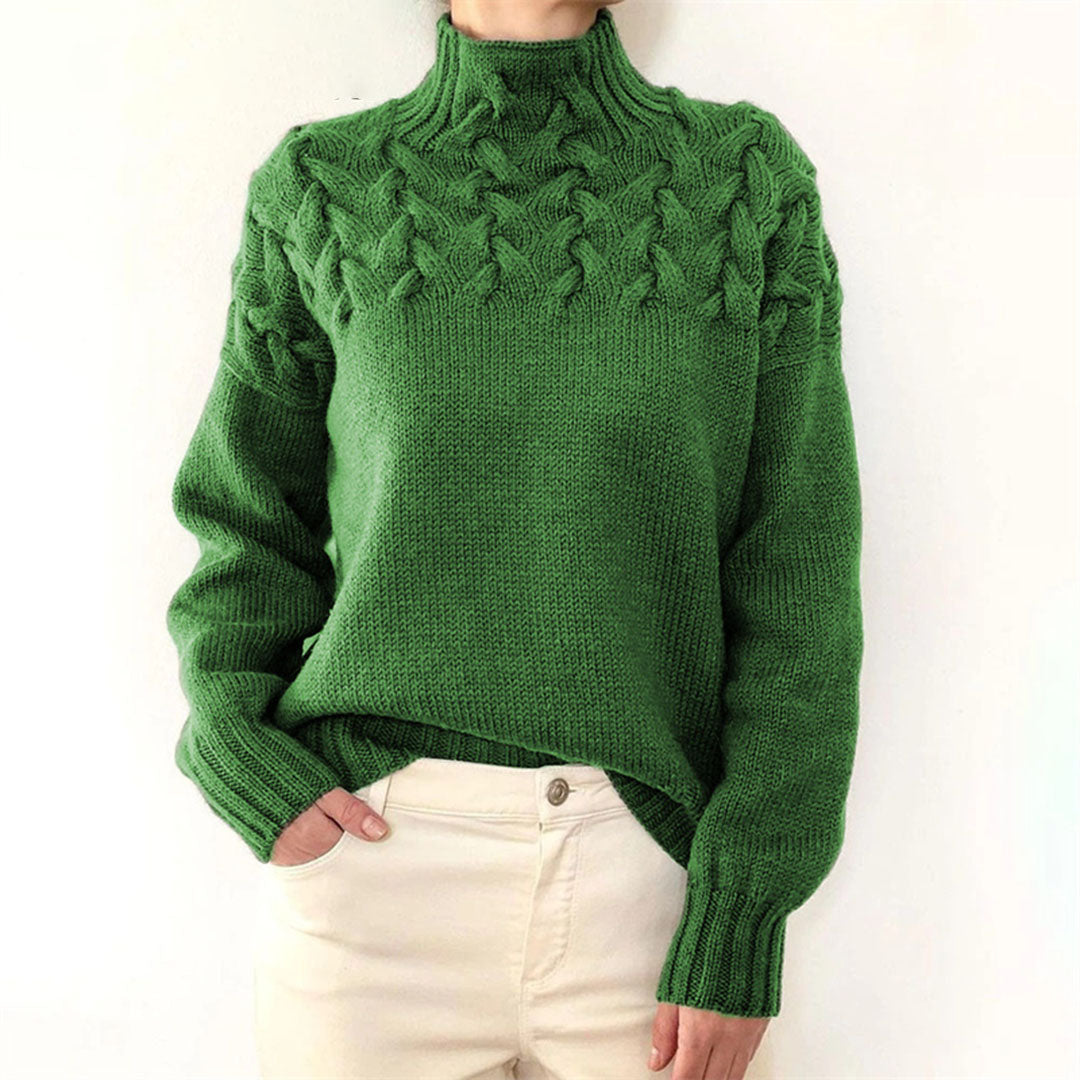 Mikayla Pull Femme Pull à Col Roulé en Maille Chaud & Élégant pour l’Hiver, vue 3